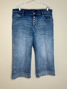 J. Jill High Rise Full Leg Cropped Jeans Sz 20